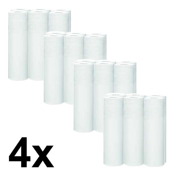 Papírová prostěradla 60/80 WHITE 13cm - pack 4x6ks