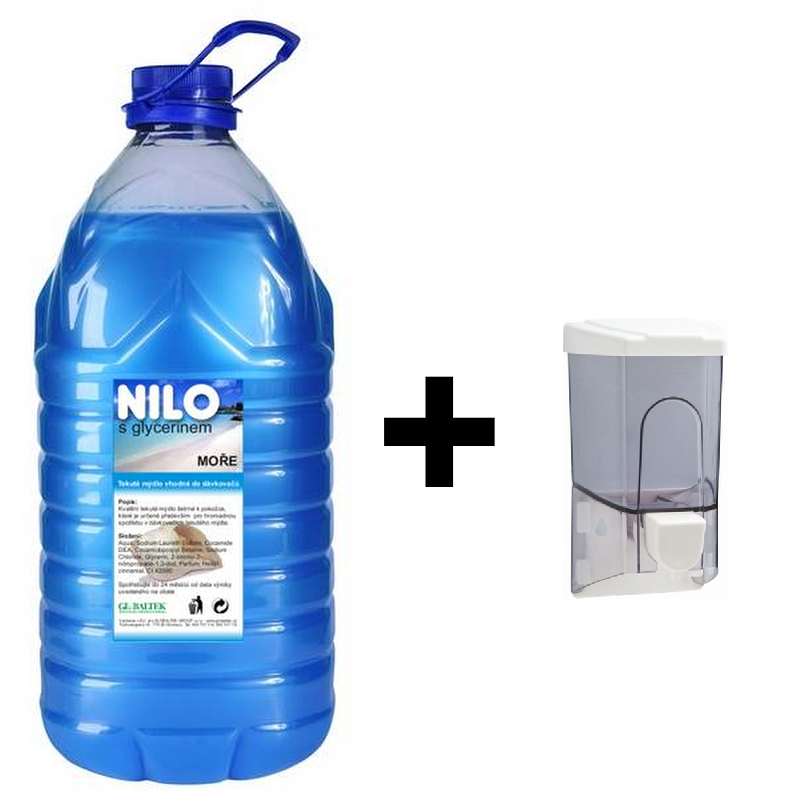 Mýdlo tekuté.NILO modré 25l + dávkovač mýdla EASY 0,5l ZDARMA