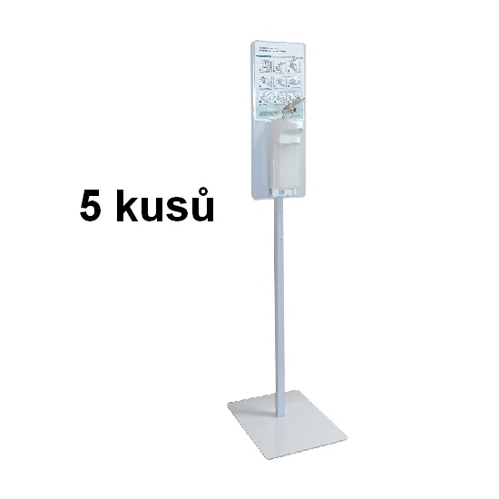 5x STOJAN na dezinfekce extra stabilní 15 kg s pákovým dávkovačem