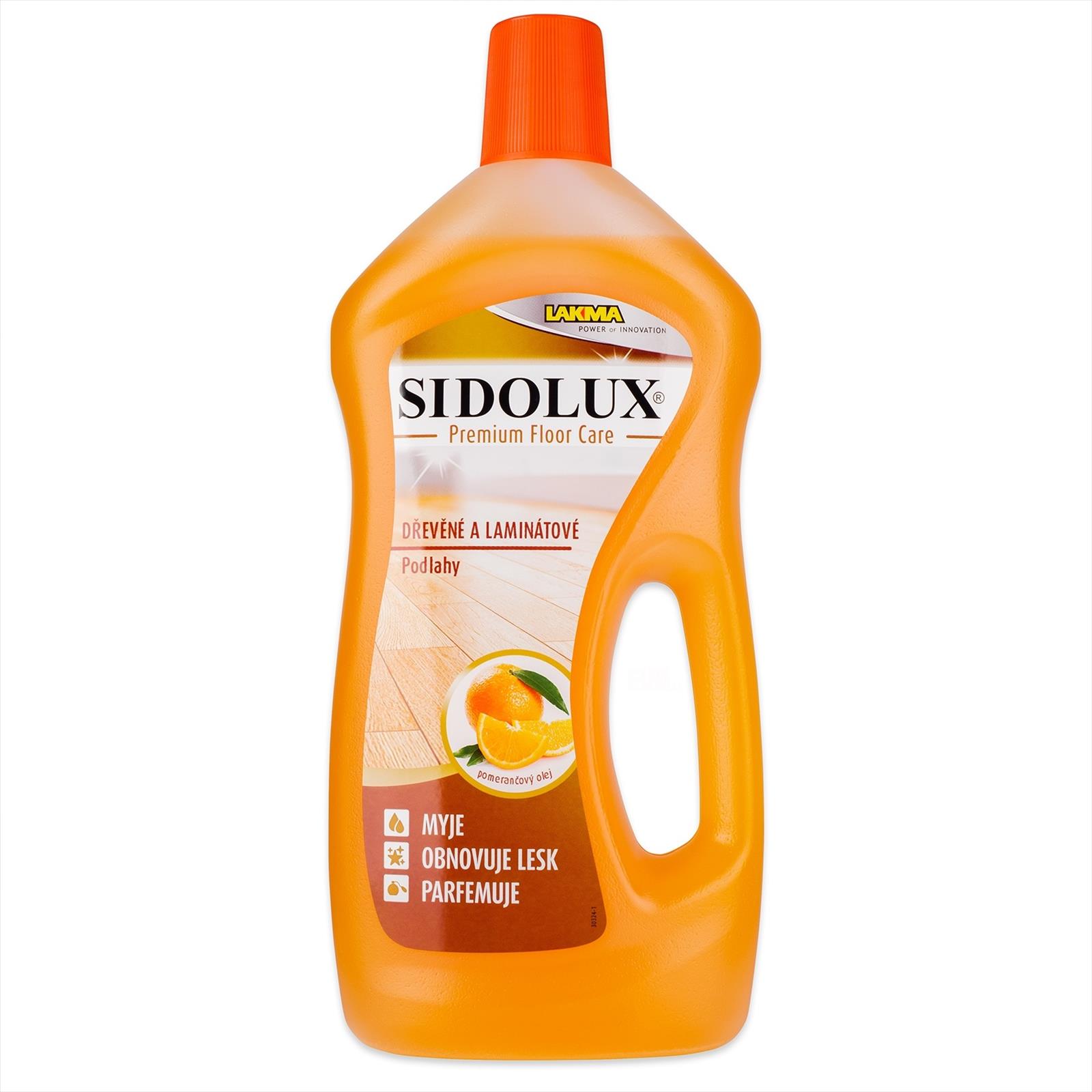 Sidolux Premium na plovoucí a laminátové podlahy - POMERANČOVÝ OLEJ 1L VÝPRODEJ