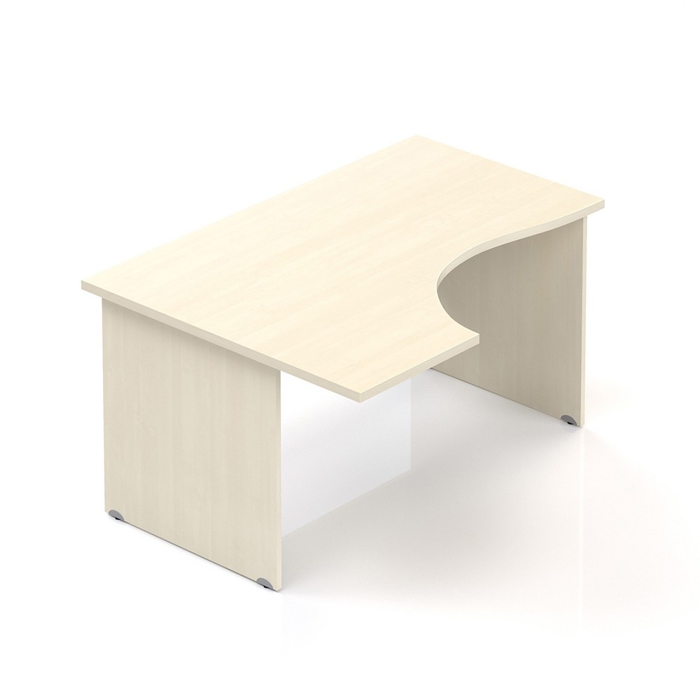 Ergonomický stůl V-line 160 x 100 cm, levý, Javor