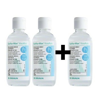 Dezinfekční gel SOFTA-MAN ViscoRub 75ml 2+1 ZDARMA