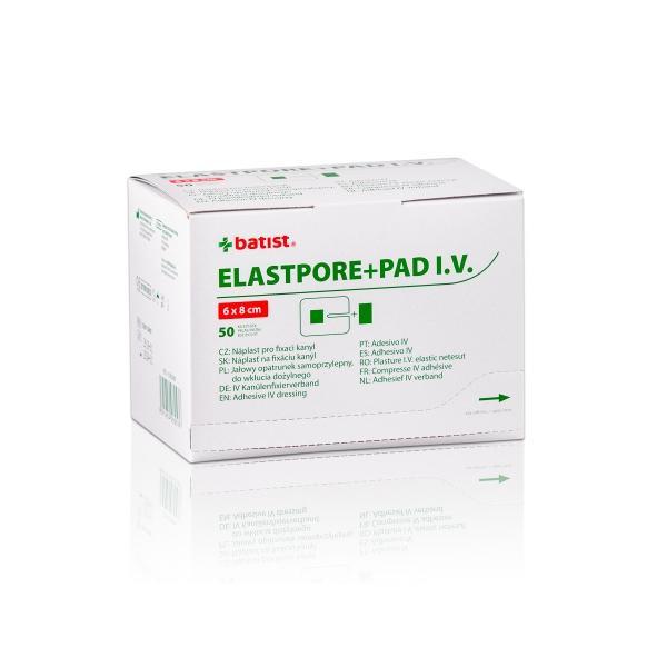 Náplast.Elastpore+PAD I.V. 6 x 8cm, 50ks
