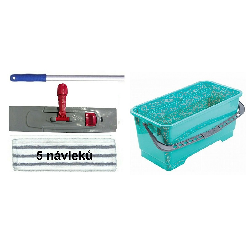 Mop sestava BRUSH MICRO kapsová 50 cm s 5ks návleky