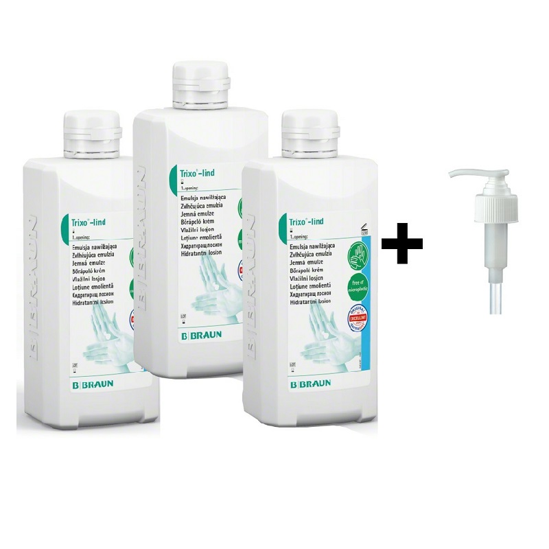 Trixo Lind 3x500ml + pumpička ZDARMA