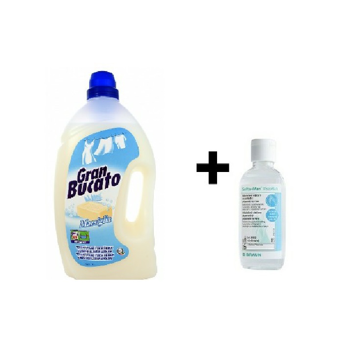 Prací gel GRAN BUCATO LAVATRICE MARSIGLIA 2475 ml+SOFTA-MAN ViscoRub 75ml ZDARMA