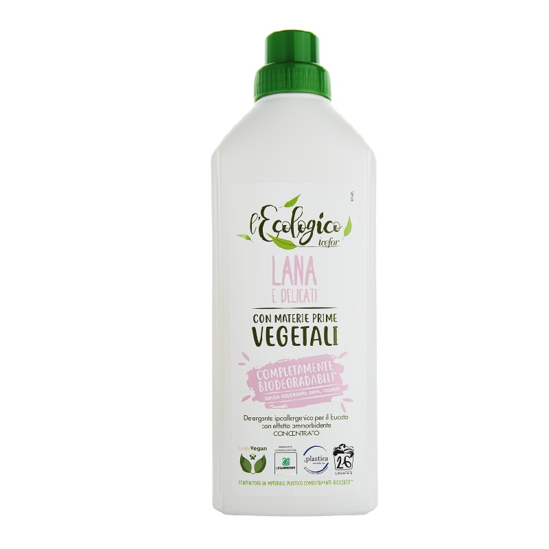 ECO L'ECOLOGICO LANA E DELICATI 1l - hypoalergenní prací gel na vlnu a jemné prádlo VÝPRODEJ