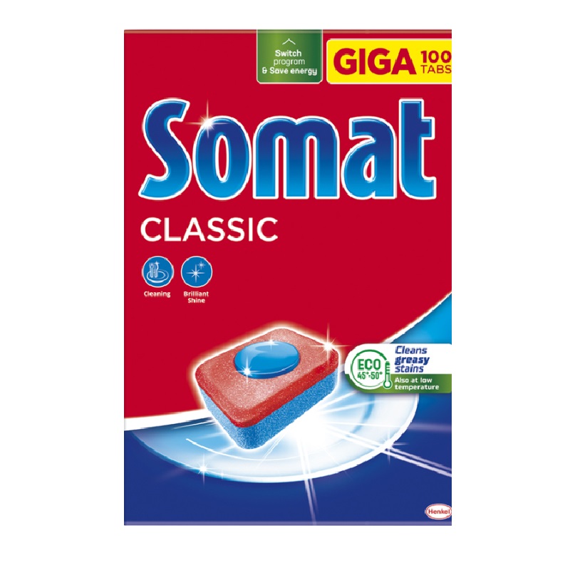 Tablety do myčky SOMAT 100ks Doprodej Poslední 1Ks