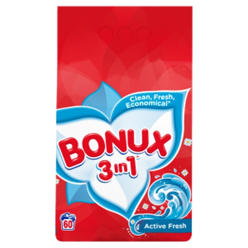 Prací prášek BONUX 60PD bílé 4,5 KG