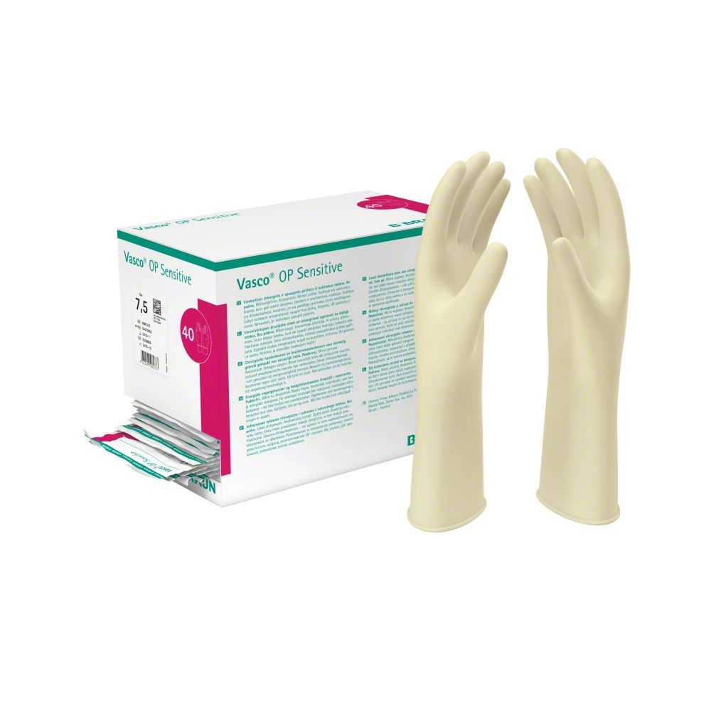 Rukavice latexové VASCO Sensitive sterilní