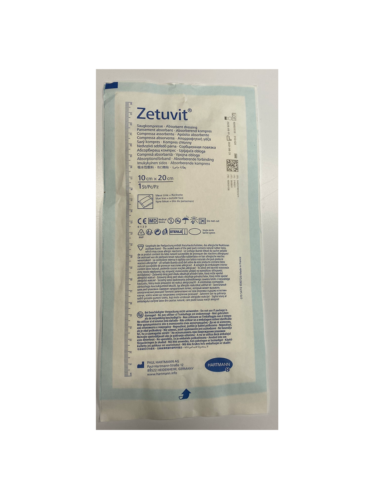 Kompres savý Zetuvit 10cmx20cm - DOPRODEJ