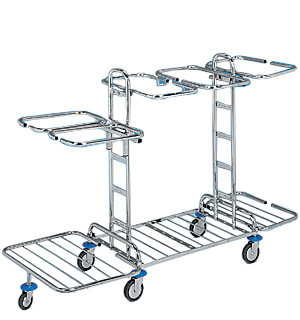 Úklidový vozík KOMBI 25 - 3x120 l, 2x70 l