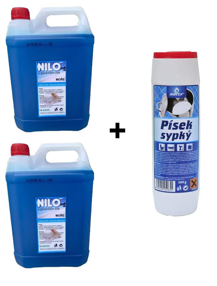2x Mýdlo tekuté NILO 5l + ZDARMA SATUR sypký písek 500g