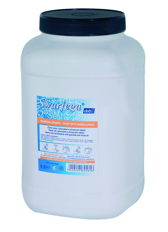 Čistič rukou s granulemi a citrusovým olejem - SWARFEGA ORANGE 4x4,5l