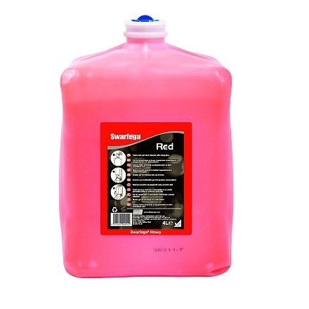 Červený čistič rukou s granulemi - SWARFEGA RED 4x4l