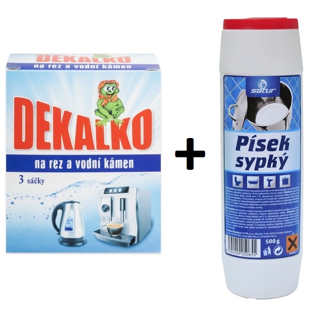 Dekalko - odstraňovač vodního kamene + SATUR sypký písek 500 g ZDARMA