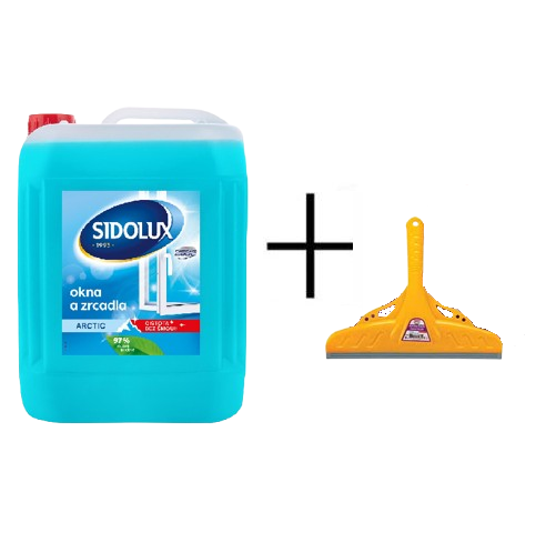 SIDOLUX WINDOW NANO CODE - ARCTIC 5L + Stěrka na okna plastová 35 cm