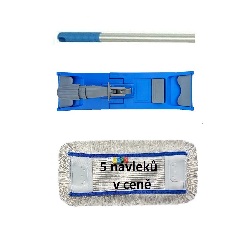 Mop sestava s 5 návleky FLIPPER Mop UNI 40 cm TUFT