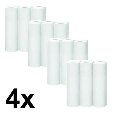Papírová prostěradla 60/80 WHITE 13cm - pack 4x6ks