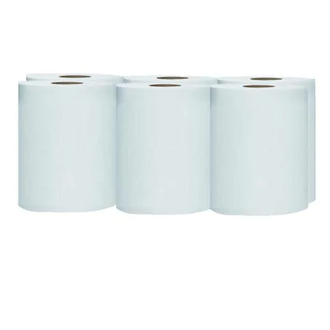 Papírové ručníky ROLL WHITE 19cm, 6 rolí