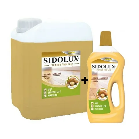 SIDOLUX PREMIUM dřevo a laminát s arganovým olejem 5L+1L ZDARMA