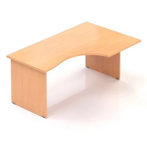 Ergonomický stůl V-line 160 x 100 cm, pravý, Buk