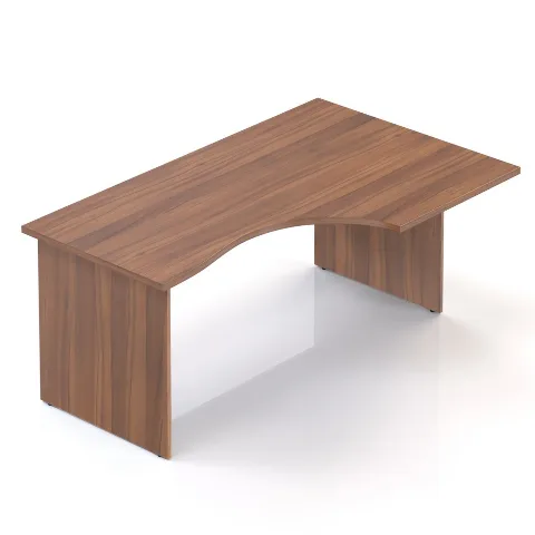 Ergonomický stůl V-line 160 x 100 cm, pravý, Ořech