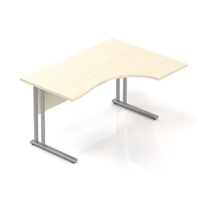 Ergonomický stůl V-line 140 x 100 cm, pravý, javor