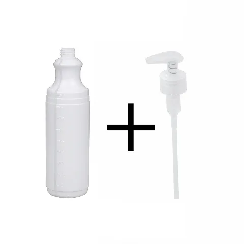 Láhev bílá 1 l + Pumpička CLM 2ml