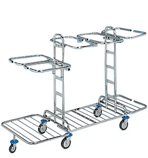 Úklidový vozík KOMBI 25 - 3x120 l, 2x70 l